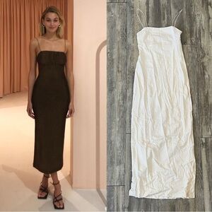 Hansen & Gretel from REVOLVE Spaghetti Strap Ivory Midi Dress